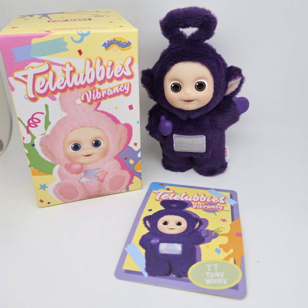 POP MART Teletubbies Vibrancy Purple Tinky Winky Doll Toy 5" - Picture 3 of 4